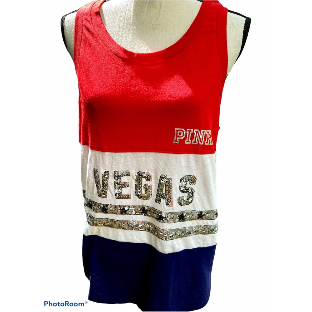 Victoria’s Secret PINK tank L | Vegas bling shirt L